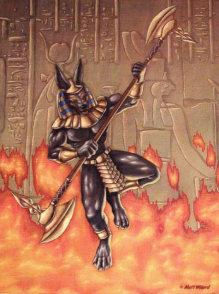                          anubis : dieu des morts de l'égypte